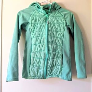 Girl's fall hooded jacket